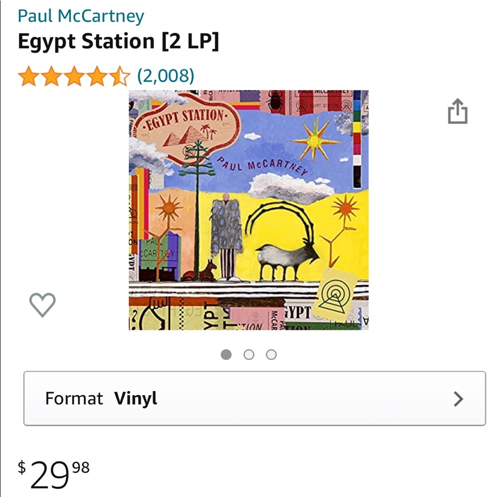 Paul McCartney “Egypt Station” vinyl brand new!